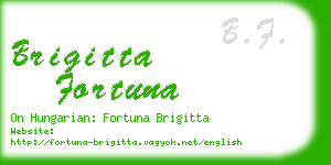 brigitta fortuna business card